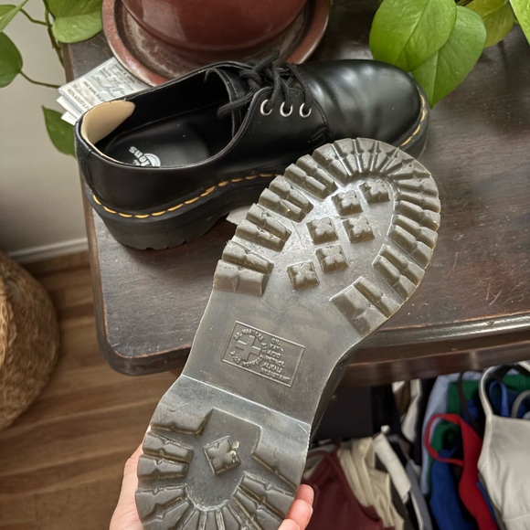 Dr. Martens Black Platform Shoes - Picture 3 of 4